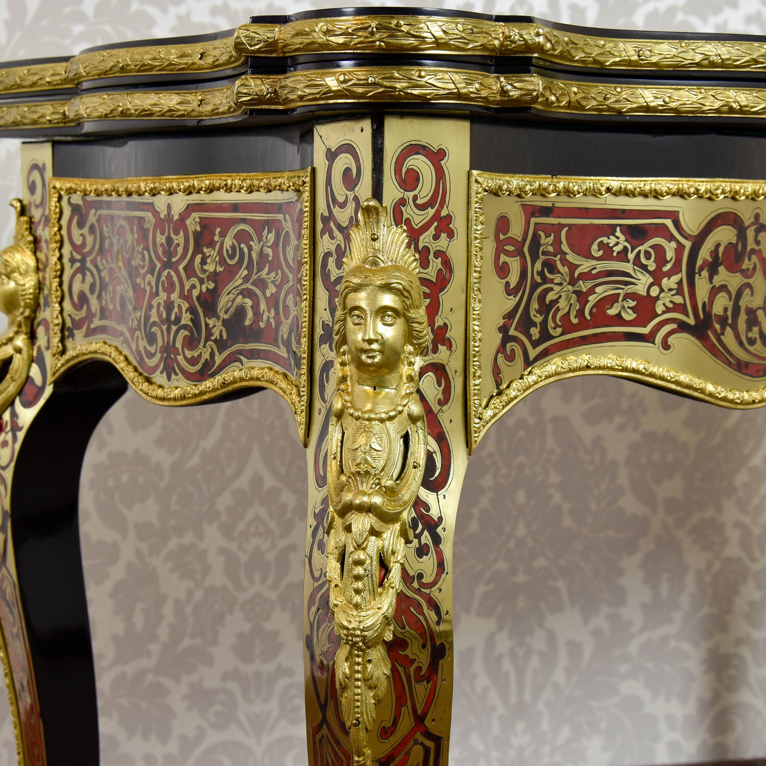 Boulle game table, Regency style - 19th century