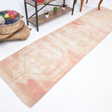 3x11 faded color turkish runner rug 340x86cm