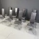 Vintage dining chairs by Giancarlo Vegni for Fasem, set of 8, 1980s