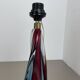 Large 41cm sommerso murano glass flavio poli attr. table light, italy, 1960s