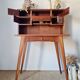 Scandinavian desk with tapered legs, vintage.