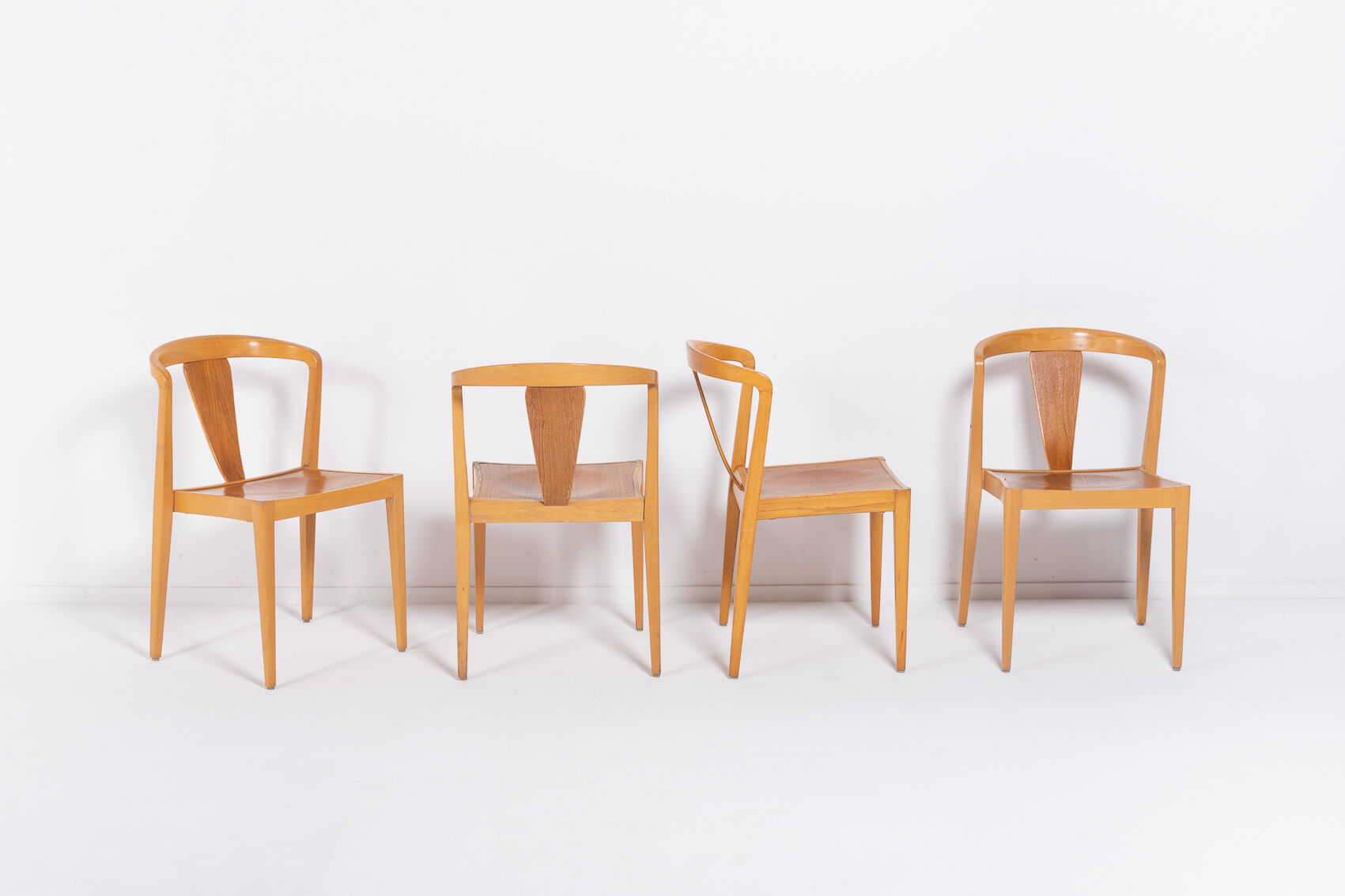 Set de 4 chaises par Axel Larsson pour Bodafors 1960