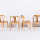 Set of 4 chairs by Axel Larsson for Bodafors 1960