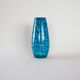 Blue ceramic vase, German design, 1960s, made in Germany