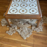 Table vintage G-plan céramique et teck