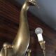 Pair d swans solid brass wall light