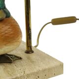 Artiflex Duck Lamp Design Brass Resin Travertine Malevolti