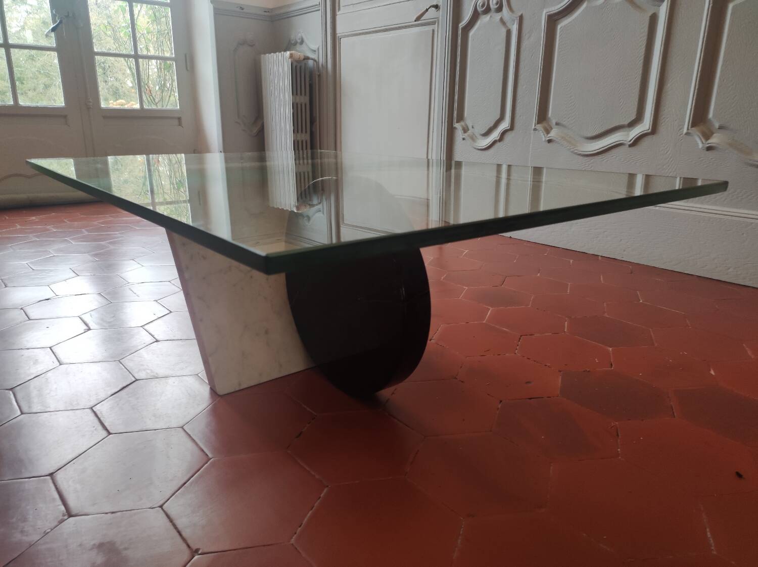 Italian marble coffee table from the 80s