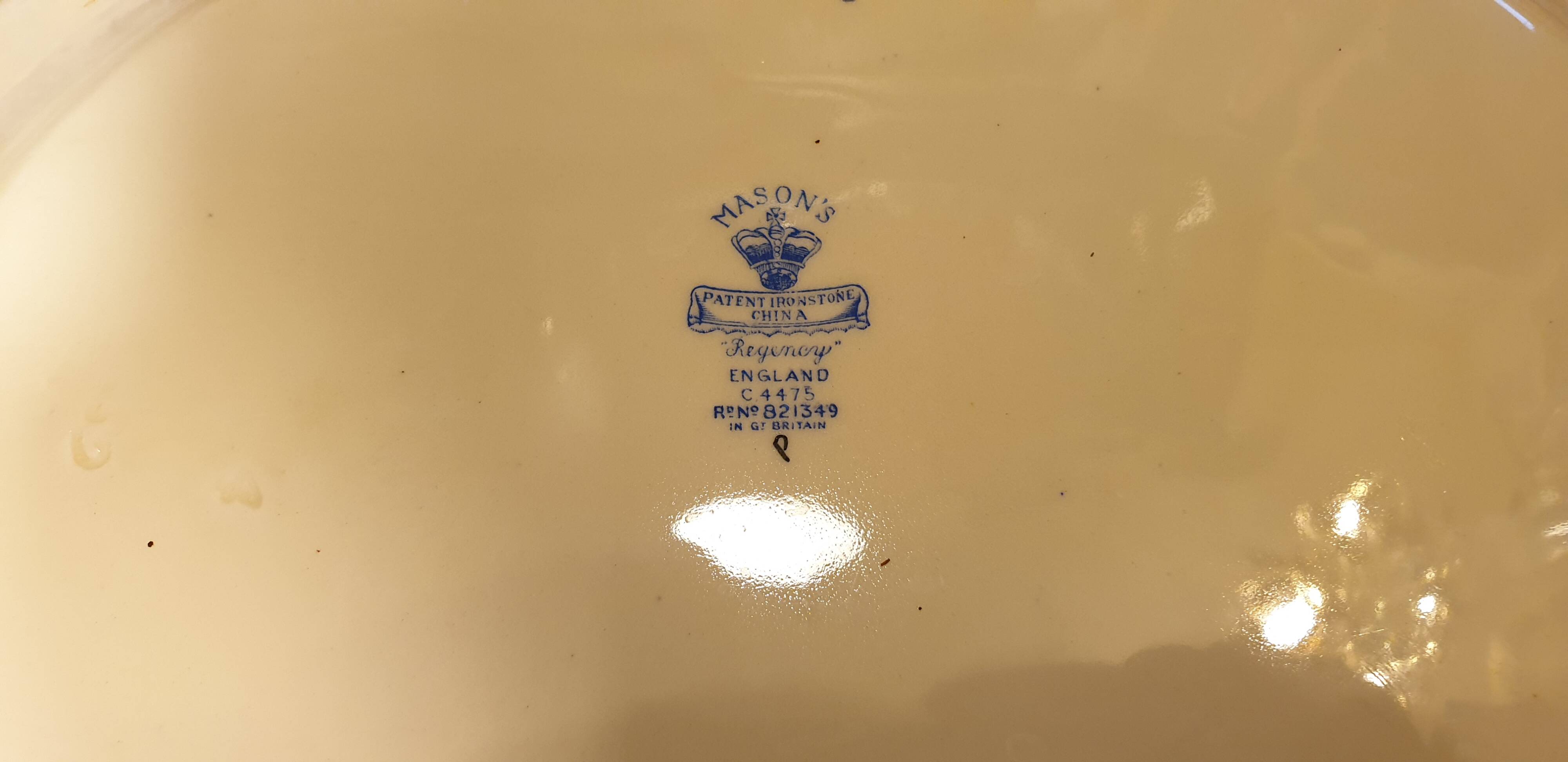 English ceramic dish