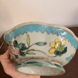 Coupe Plate Empty Pocket Family Rose Celadon Porcelain Peranakan Qing