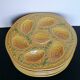 5 Orfinox majolica oyster plates