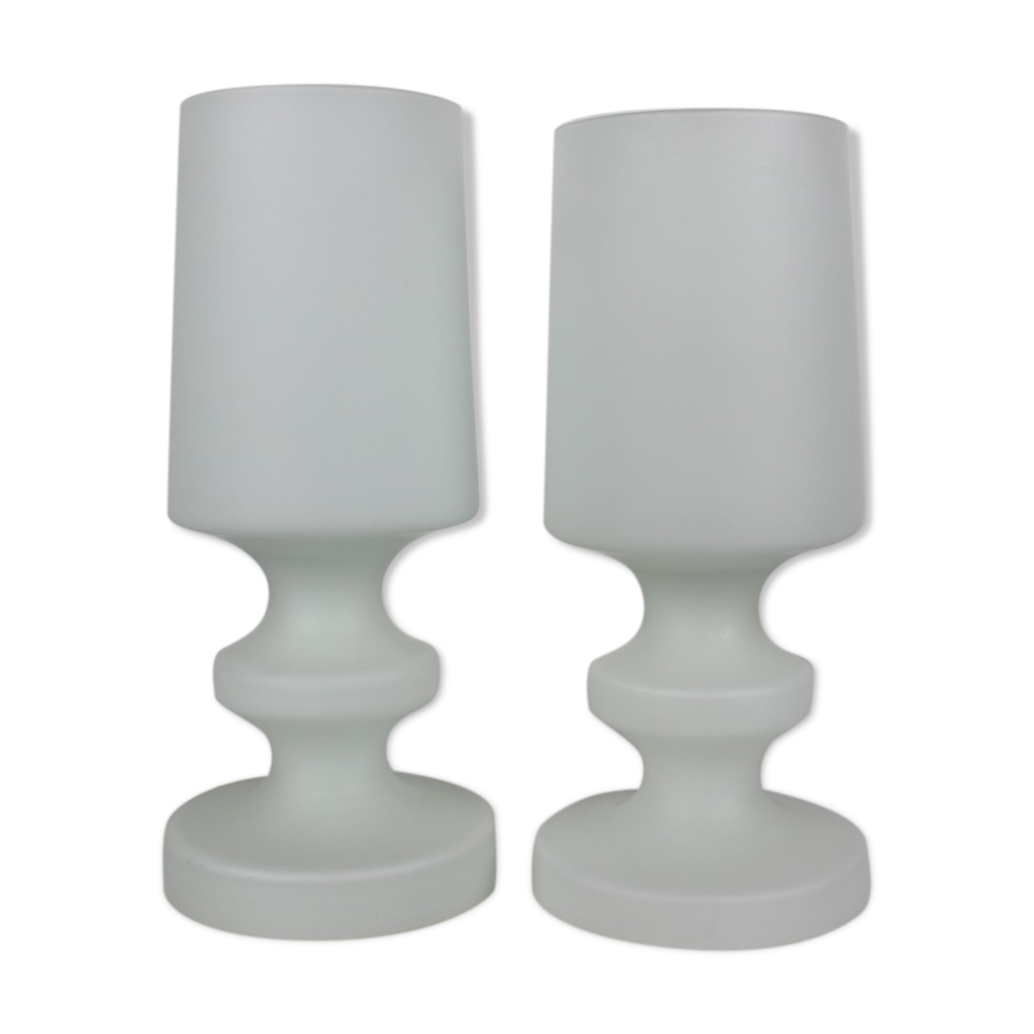 Mid-century all glass table lamp/ Osvětlovací sklo Valašské Meziříčí, 1970's.