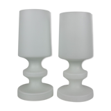 Mid-century all glass table lamp/ Osvětlovací sklo Valašské Meziříčí, 1970's.