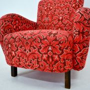 Art Deco armchairs H-283 by Jindřich Halabala, 1949s