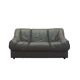 Italian leather sofa, two-seater, 1970s design