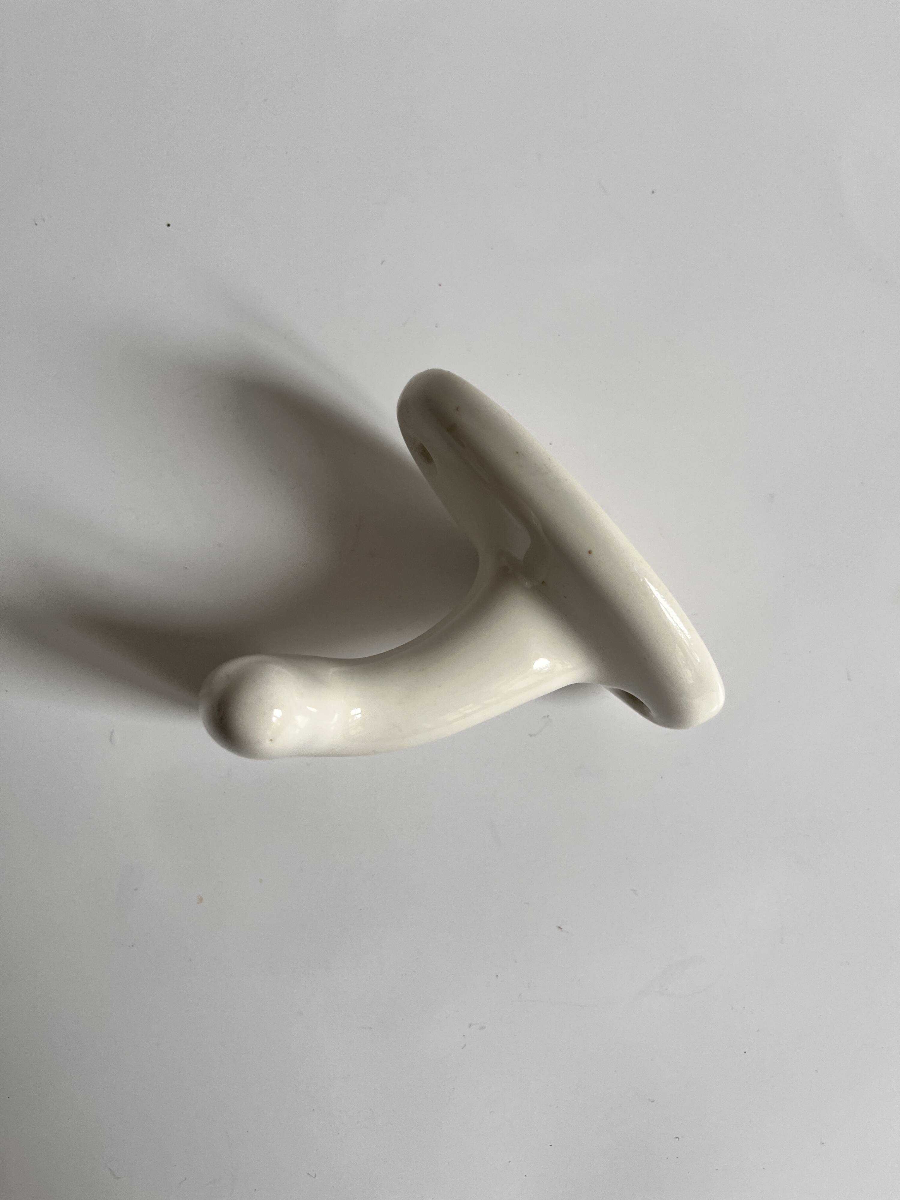 Porcelain coat hook