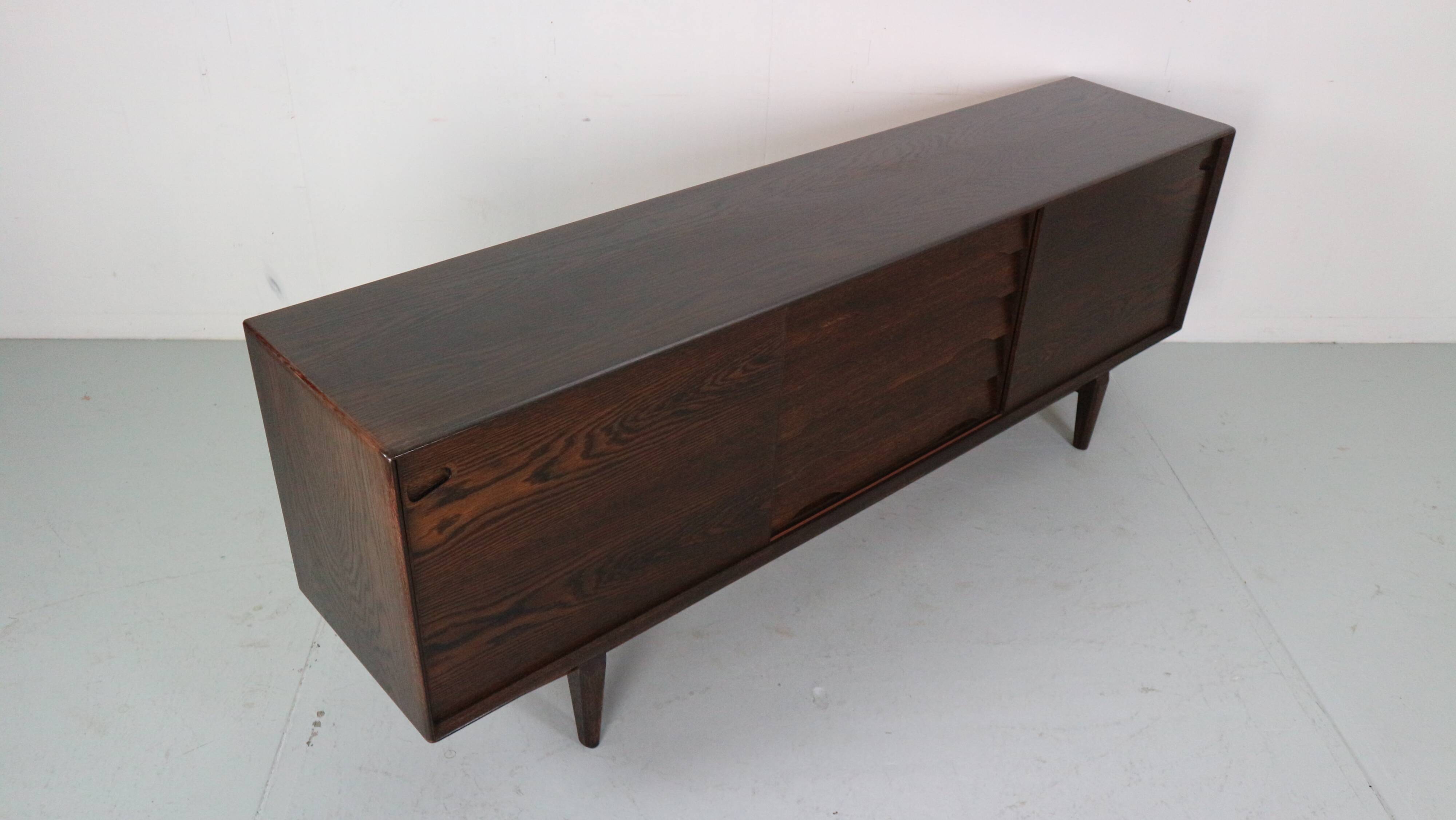 Skovby Møbelfabrik Darkened Oak Sideboard "Model 65", 1960 Denmark