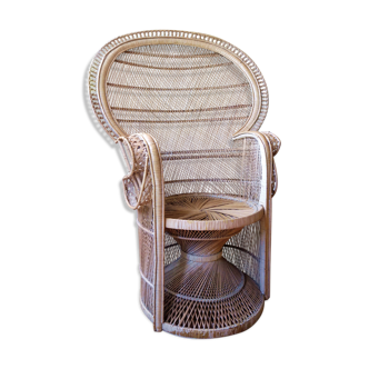 Emmanuelle rattan armchair