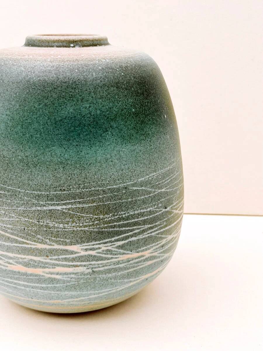 Ceramic vase signed, circa 1970