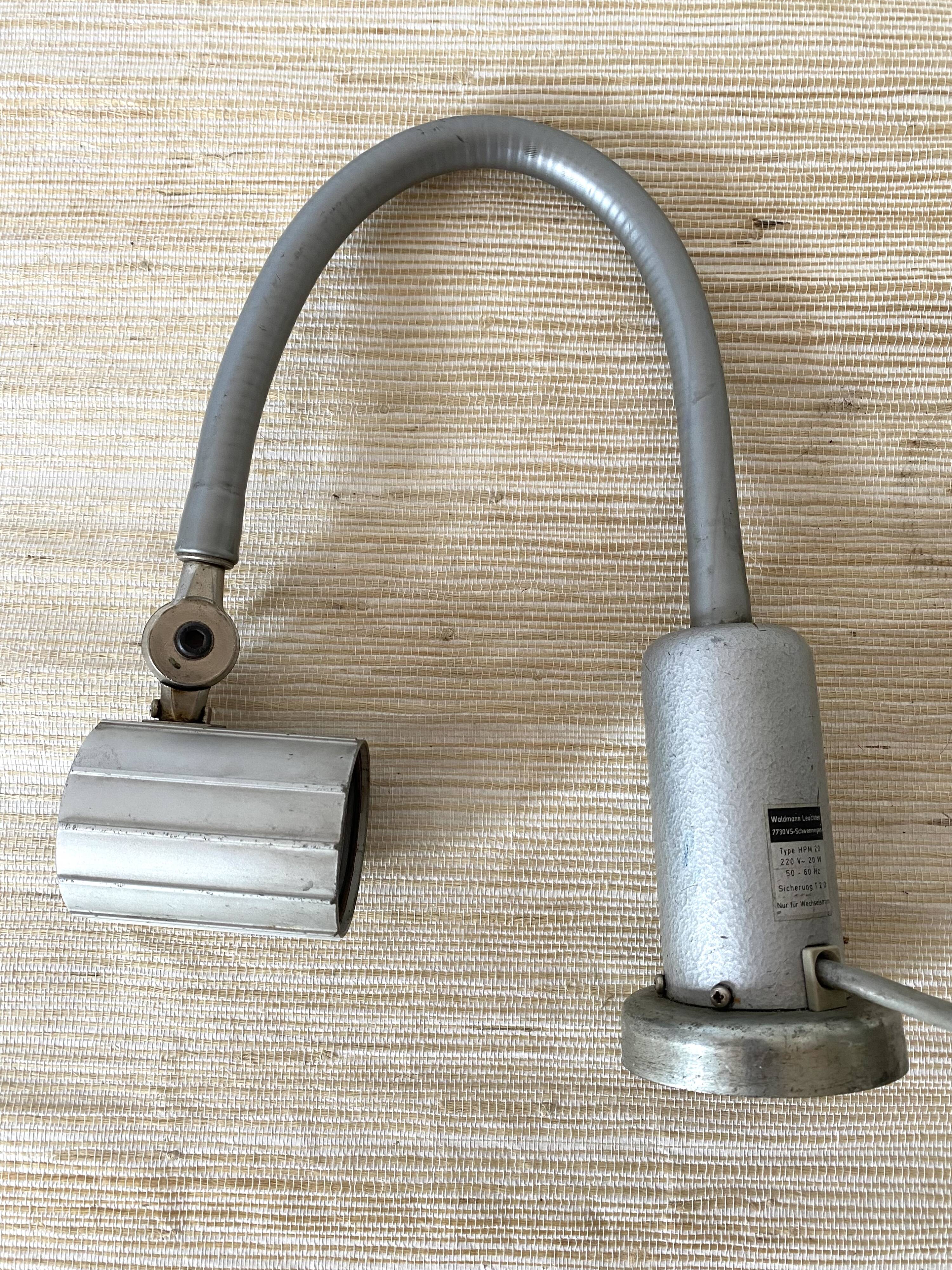 Industrial lamp, Waldmann HPM20 workshop lamp with magnet.