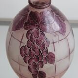 Art-Deco Vase In Multilayer Glass Paste Signed by Argyl