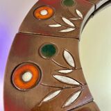 Oswald Tieberghien round ceramic mirror