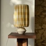 Pitchoun to pose - yellow with squares - chamotte stoneware