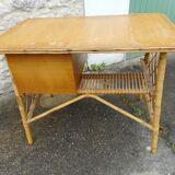 Desk of Louis Sognot rattan