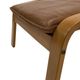 Vintage IKEA Poang Tan Leather Cantilever  Footstool Ottoman Design