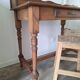 Antique solid wood desk with tiers – metal handles