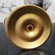 antique candlestick candelabra 2 lights gold metal vintage baroque 22 cm