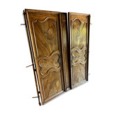 Pair of nineteenth century walnut doors