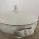 White earthenware vegetable dish, Maekin England