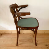 Vintage bistro chair with armrests