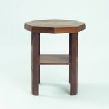 Art Deco Amsterdam School Sidetable in Oak and Ebony attributed t Napoleon