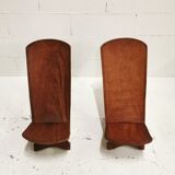 Pair of wooden chairs Palabre