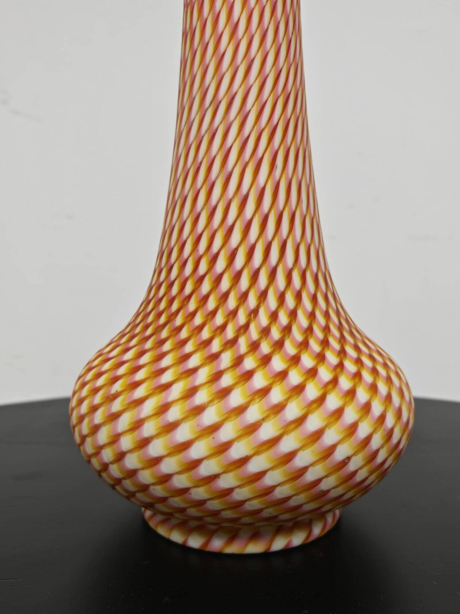 Victorian satin glass vase by Stevens and Williams, 1880s.