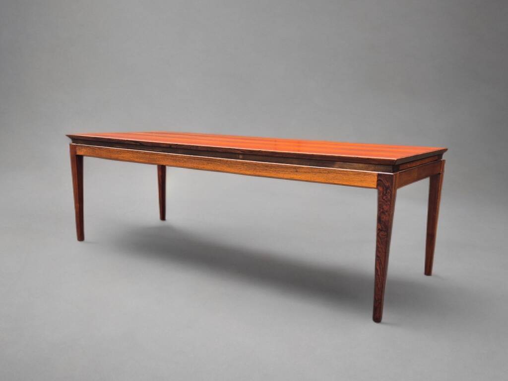 Extendable coffee table in rosewood, Danish vintage 1960s