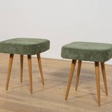 Mid-Century Teak Stool, Poland, 1970s