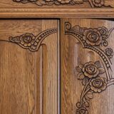 Carved wooden wardrobe – vintage style