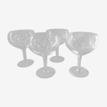 Set of 4 glasses in Burgundy