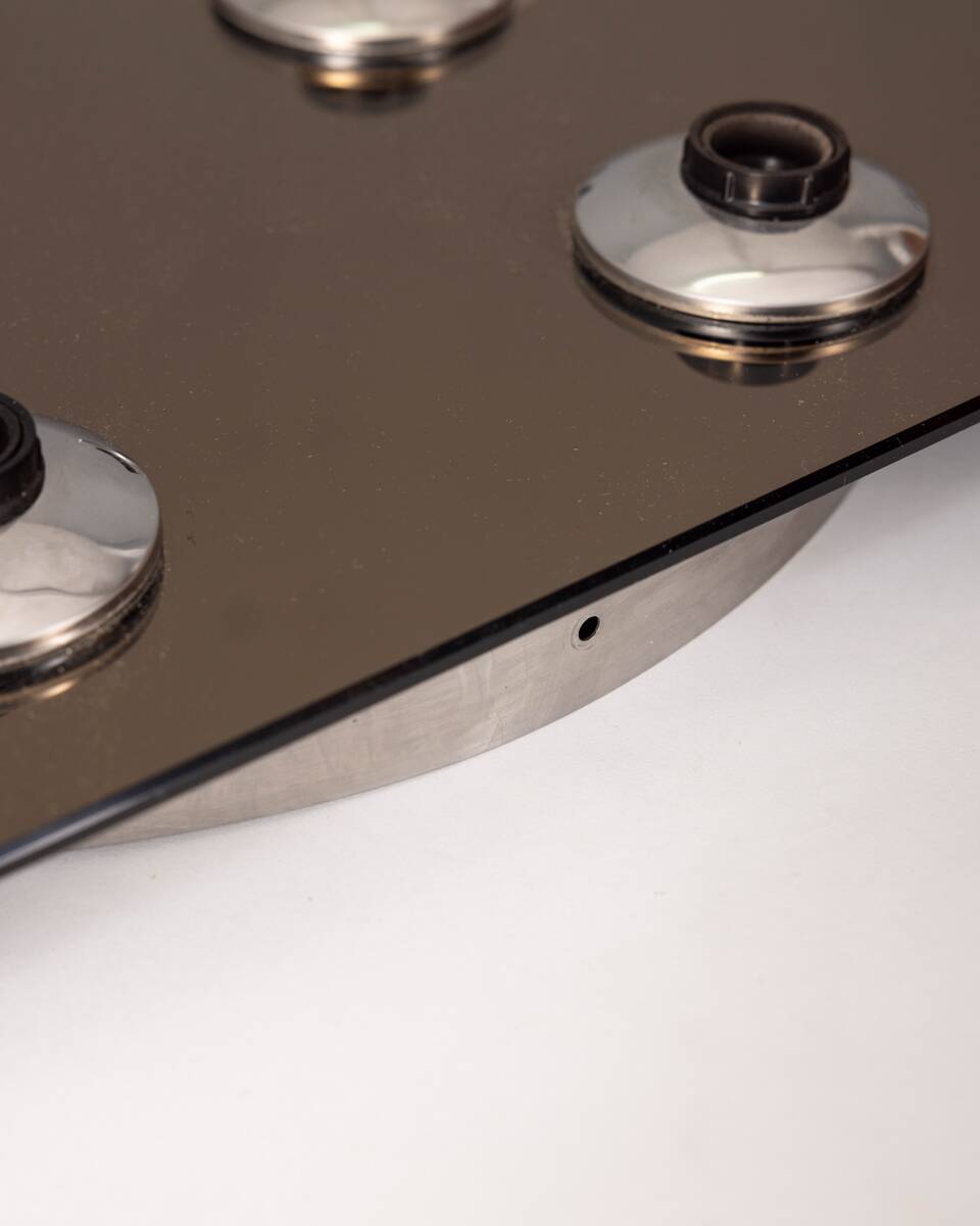 Applique plafonnier vintage années 60 en verre 8 lumieres design italien