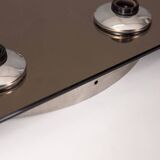 Applique plafonnier vintage années 60 en verre 8 lumieres design italien