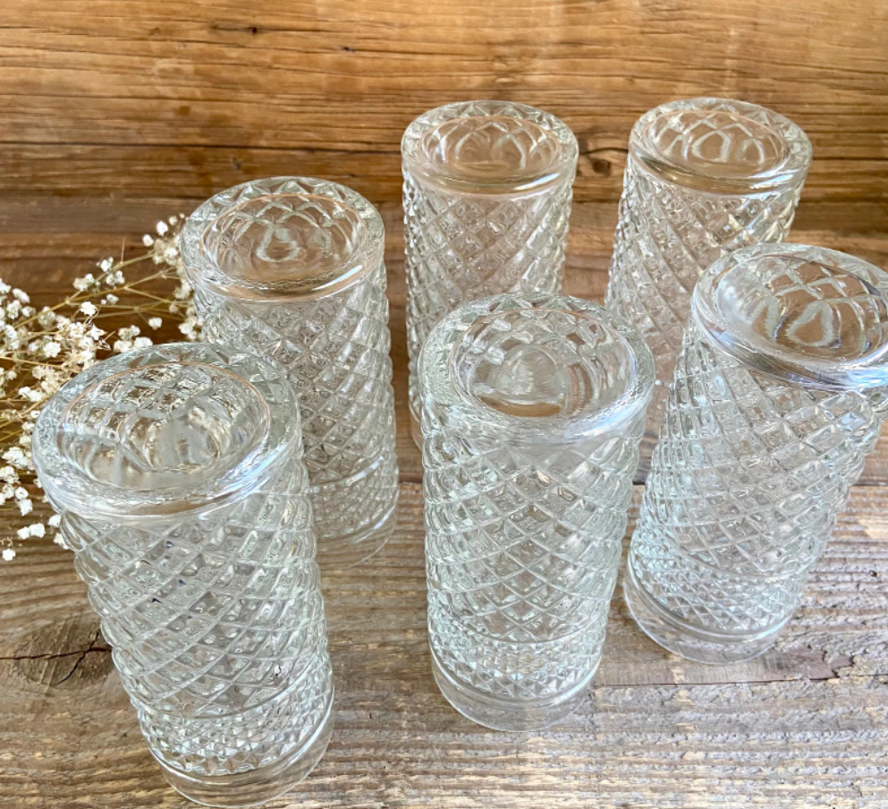 Set of 6 vintage glasses
