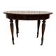 Table de salle à manger ovale en acajou style Napoléon III - Anglaise