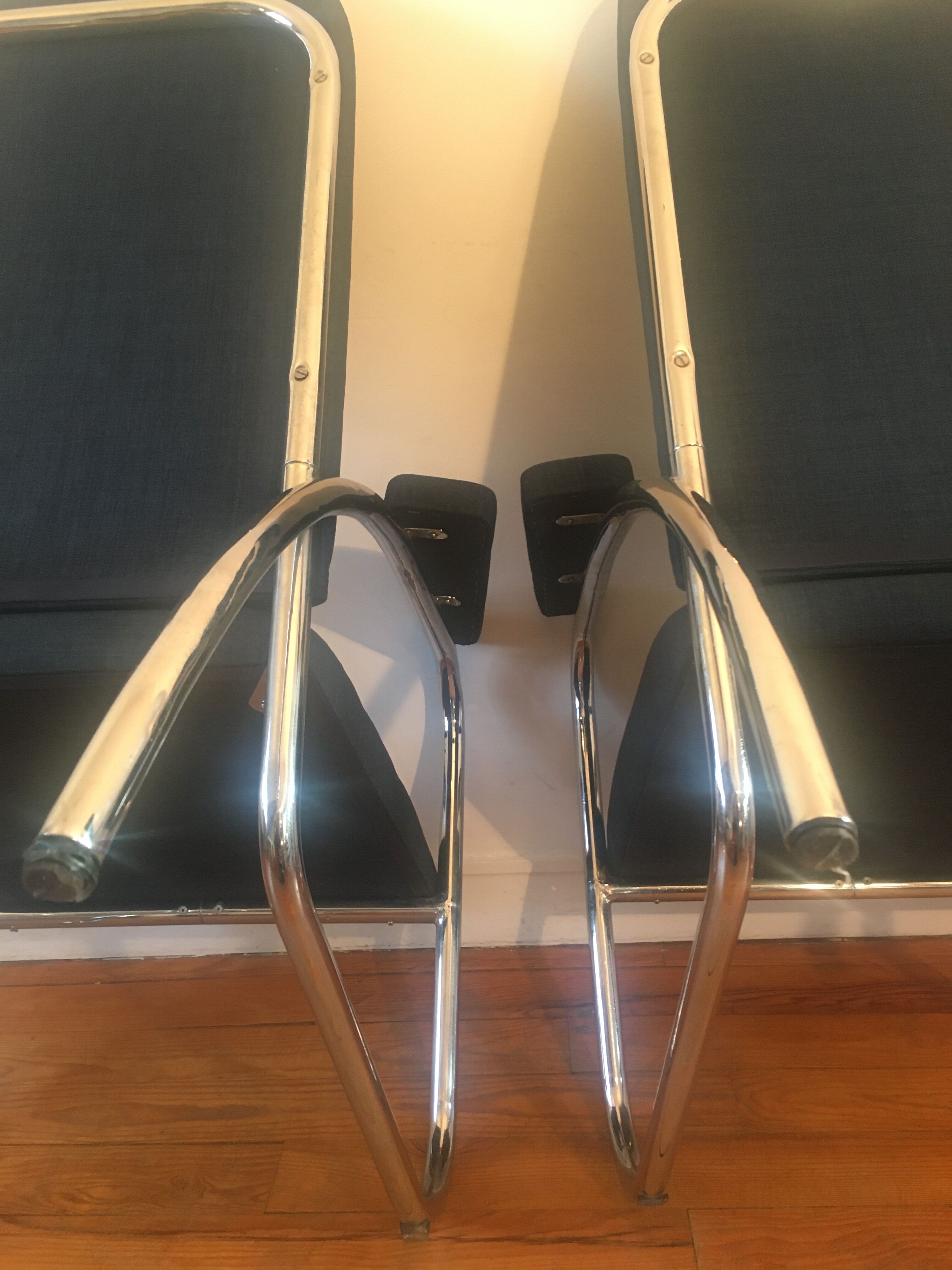 Pair of modernist armchairs 50s