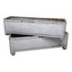 Pair of vintage concrete planters "Chanal" Paris, 90 cm
