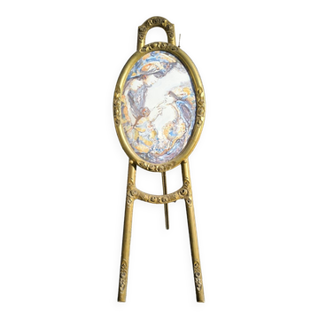 Easel and watercolor painting circa 1925