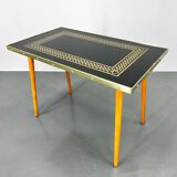Petite table d'appoint en verre du milieu du siècle, Allemagne