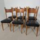 Series of 6 Scandinavian chairs - Vintage chairs